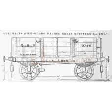 GNR 1882 Open Goods Wagon, 9 ton